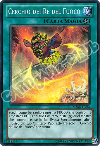 SDOK-IT023 Cerchio dei Re del Fuoco super rara unlimited (IT) -NEAR MINT-