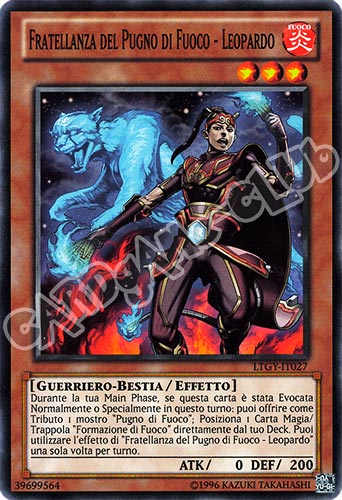 LTGY-IT027 Fratellanza del Pugno di Fuoco-Leopardo comune Unlimited (IT) -NEAR MINT-