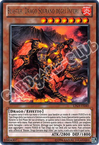LTGY-IT040 Blaster, Drago Sovrano degli Inferi rara Unlimited (IT) -NEAR MINT-