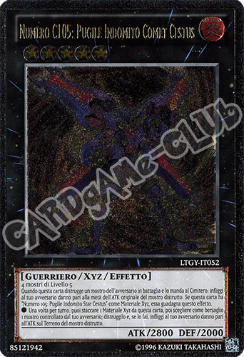 LTGY-IT052 Numero C105: Pugile Indomito Comet Cestus rara ultimate Unlimited (IT) -NEAR MINT-