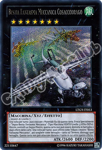 LTGY-IT053 Bestia Fantasma Meccanica Cosaccodrago rara segreta Unlimited (IT) -NEAR MINT-