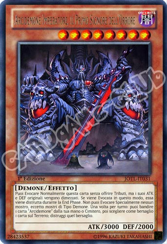 JOTL-IT031 Arcidemone Imperatore, il Primo Signore dell'Orrore rara 1a Edizione (IT) -GOOD-