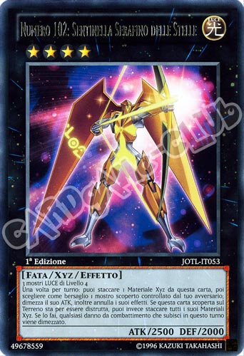 JOTL-IT053 Numero 102: Sentinella Serafino delle Stelle rara 1a Edizione (IT) -NEAR MINT-