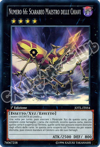JOTL-IT054 Numero 66: Scarabeo Maestro delle Chiavi super rara 1a Edizione (IT) -NEAR MINT-