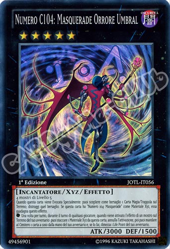 JOTL-IT056 Numero C104: Masquerade Orrore Umbral super rara 1a Edizione (IT) -NEAR MINT-