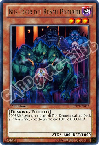 JOTL-IT085 Bus Tour dei Reami Proibiti rara 1a Edizione (IT) -NEAR MINT-