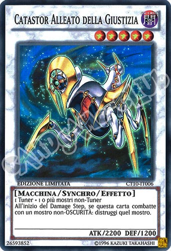 CT10-IT006 Catastor Alleato della Giustizia super rara Edizione Limitata (IT) -NEAR MINT-