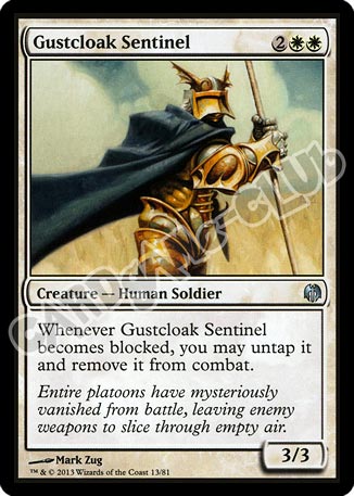 13 / 81 Gustcloak Sentinel non comune (EN) -NEAR MINT-