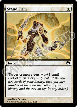 21 / 81 Stand Firm comune (EN) -NEAR MINT-