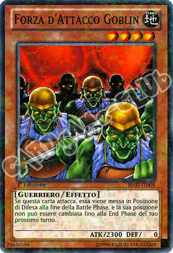 BP02-IT008 Forza d'Attacco Goblin comune mosaico 1a Edizione (IT)  -PLAYED-