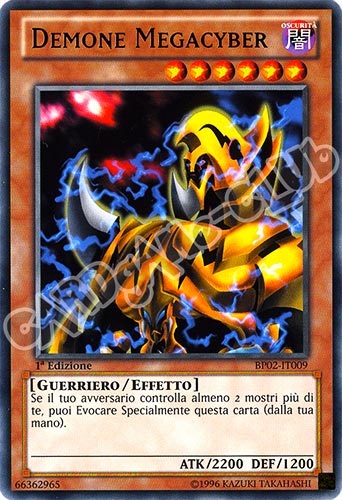 BP02-IT009 Demone Megacyber rara 1a Edizione (IT) -NEAR MINT-