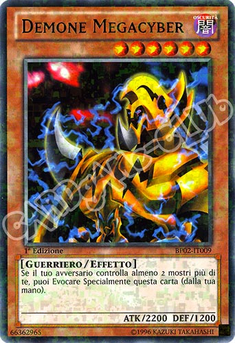 BP02-IT009 Demone Megacyber rara mosaico 1a Edizione (IT) -NEAR MINT-