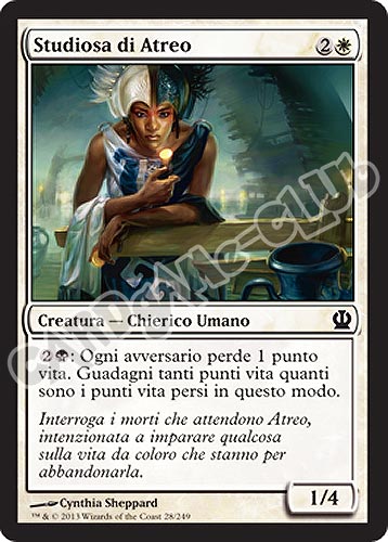 028 / 249 Studiosa di Atreo comune (IT) -NEAR MINT-