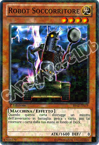 BP02-IT019 Robot Soccorritore comune mosaico 1a Edizione (IT) -NEAR MINT-