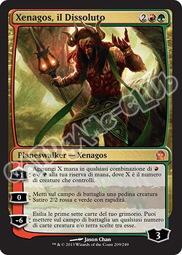 209 / 249 Xenagos, il Dissoluto rara mitica (IT) -NEAR MINT-