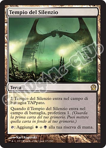 227 / 249 Tempio del Silenzio rara (IT) -NEAR MINT-