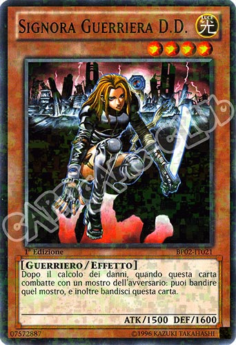 BP02-IT021 Signora Guerriera D.D. rara mosaico 1a Edizione (IT) -NEAR MINT-