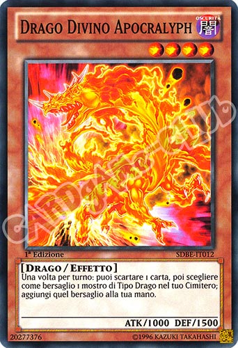 SDBE-IT012 Drago Divino Apocralyph comune 1a Edizione (IT) -NEAR MINT-