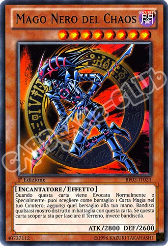 BP02-IT023 Mago Nero del Chaos rara 1a Edizione (IT) -NEAR MINT-