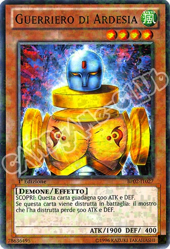 BP02-IT027 Guerriero di Ardesia rara mosaico 1a Edizione (IT)  -GOOD-