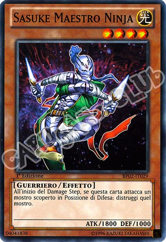 BP02-IT029 Sasuke Maestro Ninja comune 1a Edizione (IT) -NEAR MINT-