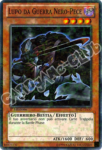 BP02-IT030 Lupo da Guerra Nero-Pece comune mosaico 1a Edizione (IT) -NEAR MINT-