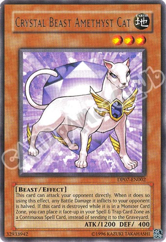 DP07-EN002 Crystal Beast Amethyst Cat rara Unlimited (EN) -NEAR MINT-