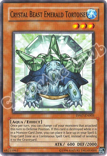 DP07-EN003 Crystal Beast Emerald Tortoise comune Unlimited (EN) -NEAR MINT-