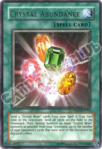 DP07-EN015 Crystal Abundance rara Unlimited (EN) -NEAR MINT-