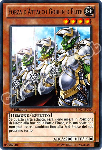 BP02-IT040 Forza d'Attacco Goblin d'Elite comune 1a Edizione (IT) -NEAR MINT-