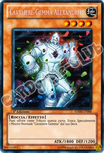 HA05-IT004 Cavaliere-Gemma Alexandrite rara segreta 1a Edizione (IT)  -PLAYED-