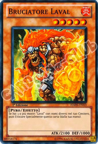 HA05-IT013 Bruciatore Laval super rara 1a Edizione (IT) -GOOD-