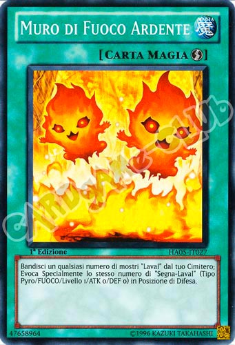 HA05-IT027 Muro di Fuoco Ardente super rara 1a Edizione (IT) -PLAYED-