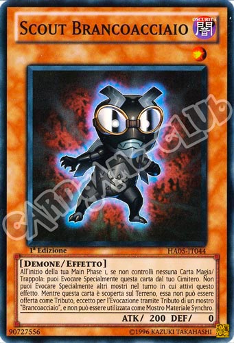 HA05-IT044 Scout Brancoacciaio super rara 1a Edizione (IT) -GOOD-