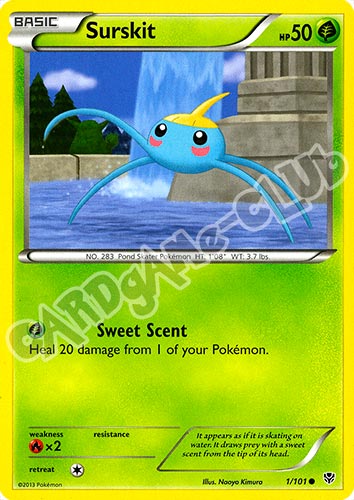 001 / 101 Surskit comune (EN) -NEAR MINT-