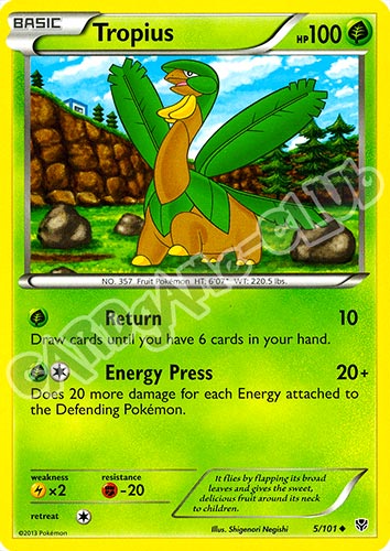 005 / 101 Tropius non comune (EN) -NEAR MINT-
