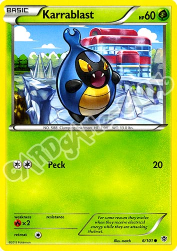 006 / 101 Karrablast comune (EN) -NEAR MINT-