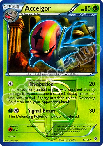 008 / 101 Accelgor rara (EN) -NEAR MINT-