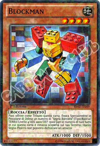 BP02-IT049 Blockman comune mosaico 1a Edizione (IT) -NEAR MINT-