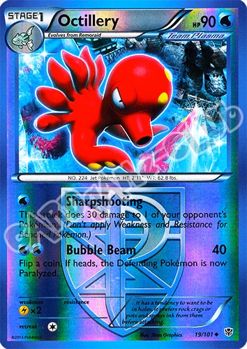 019 / 101 Octillery non comune foil reverse (EN) -NEAR MINT-