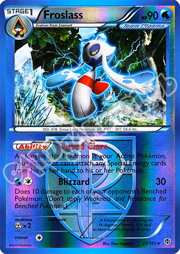 023 / 101 Froslass rara foil reverse (EN) -NEAR MINT-