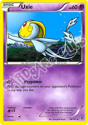 036 / 101 Uxie rara (EN) -NEAR MINT-