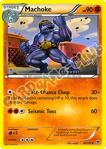 048 / 101 Machoke non comune (EN) -NEAR MINT-