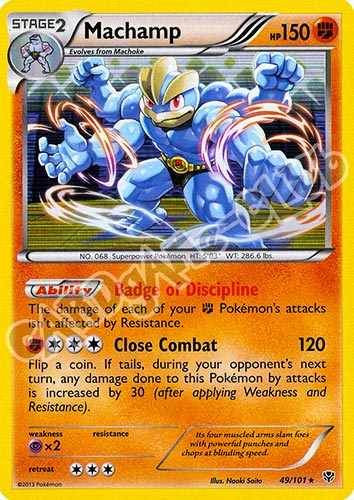049 / 101 Machamp rara foil (EN) -NEAR MINT-