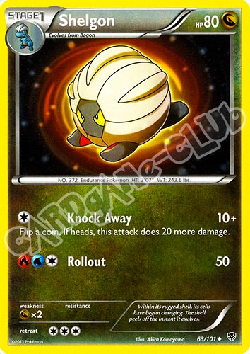 063 / 101 Shelgon non comune (EN) -NEAR MINT-