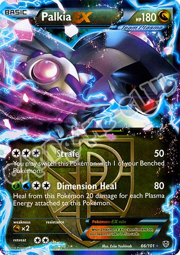 066 / 101 Palkia EX rara ex foil (EN) -NEAR MINT-