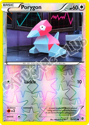 072 / 101 Porygon comune foil reverse (EN) -NEAR MINT-