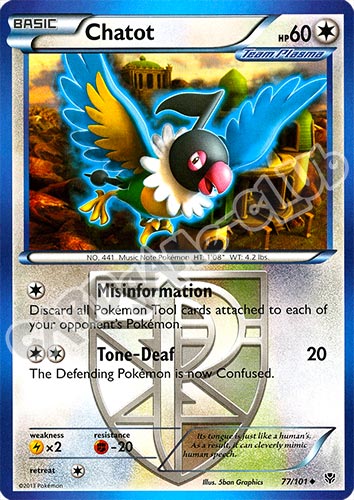 077 / 101 Chatot non comune (EN) -NEAR MINT-