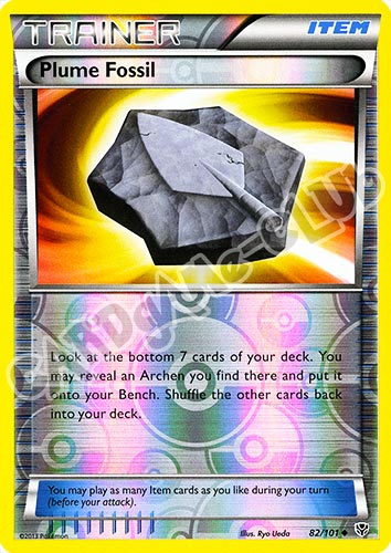 082 / 101 Plume Fossil non comune foil reverse (EN) -NEAR MINT-