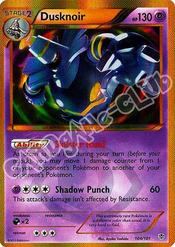 104 / 101 Dusknoir rara segreta foil (EN) -NEAR MINT-